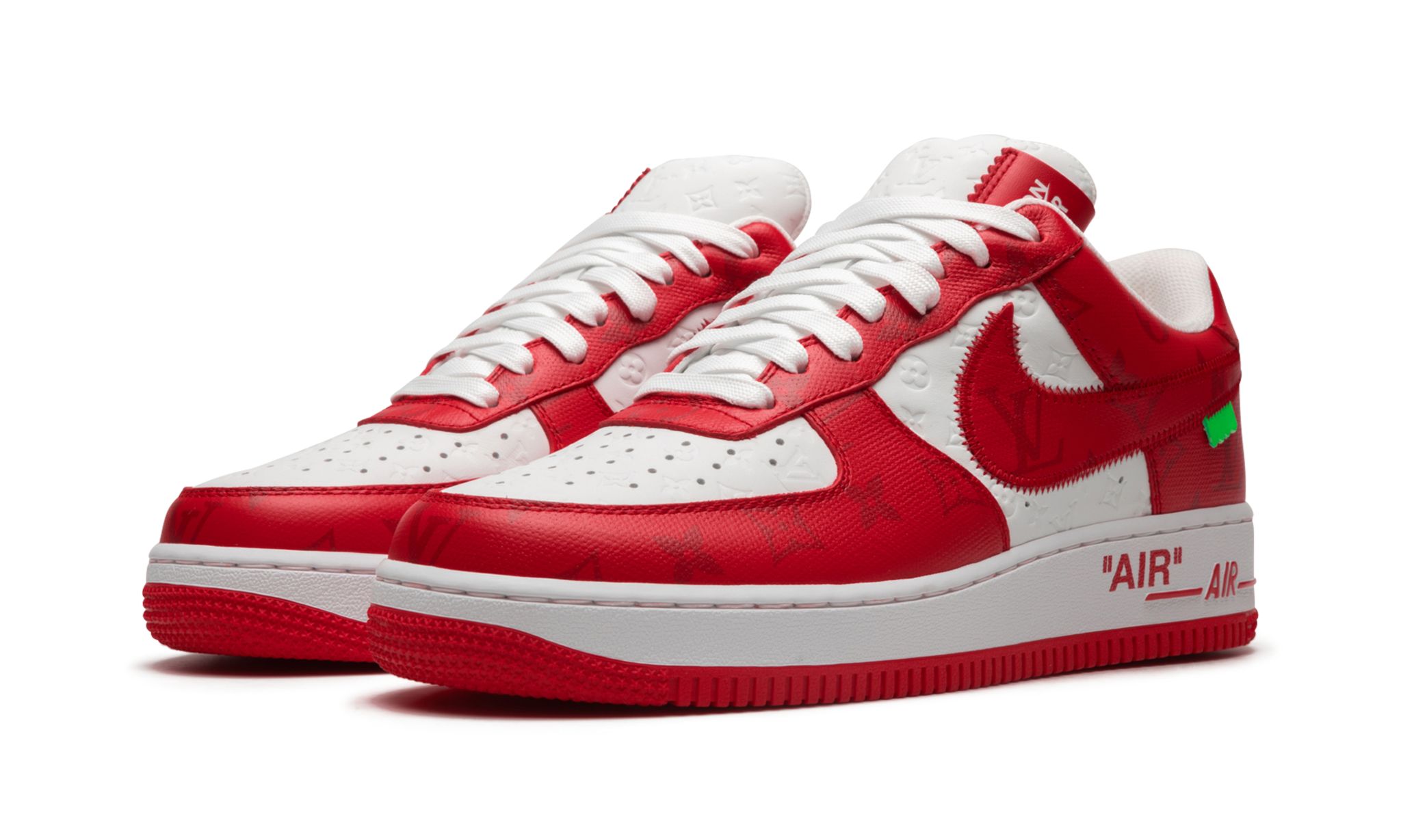 Louis Vuitton X Air Force 1 Low White Comet Red