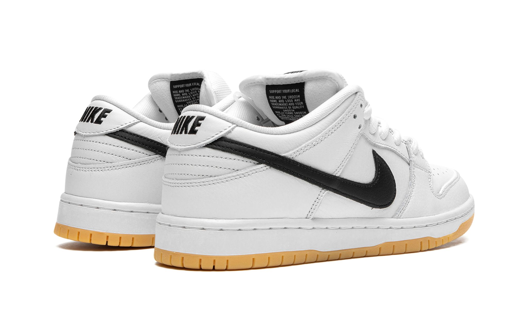 SB Dunk Low White Gum