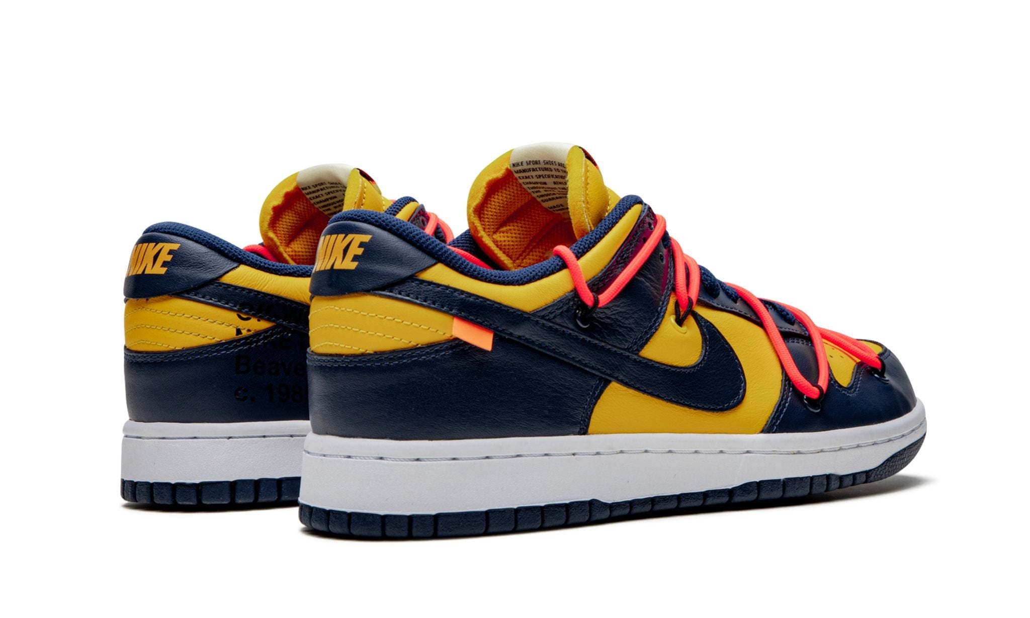 Dunk Low Off White University Gold